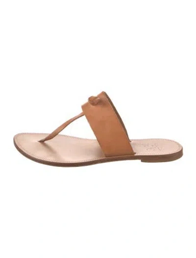 Pre-owned Joie Leather Slides In Neutral
