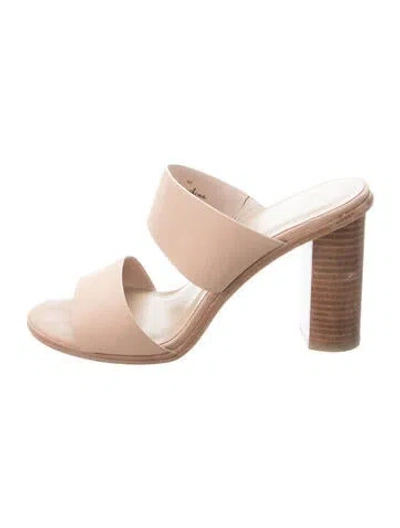 Pre-owned Joie Leather Slides In Neutral