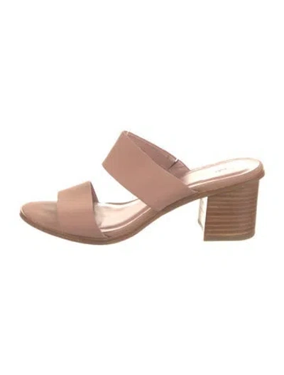 Pre-owned Joie Leather Slides In Neutral