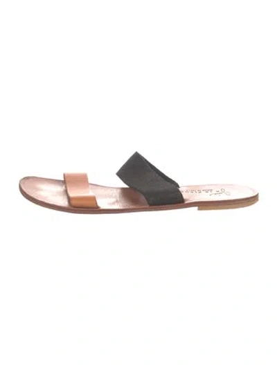 Pre-owned Joie Leather Slides In Neutrals