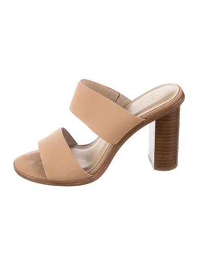 Pre-owned Joie Leather Slides In Neutrals