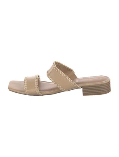 Pre-owned Joie Leather Slides In Neutrals