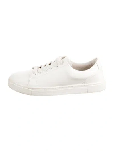 Pre-owned Joie Leather Sneakers In White