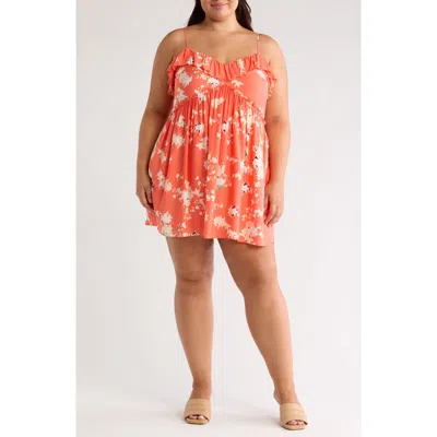 Joie Lilli Floral Minidress In Ember Multi