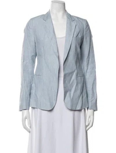 Pre-owned Joie Linen Blazer In Blue