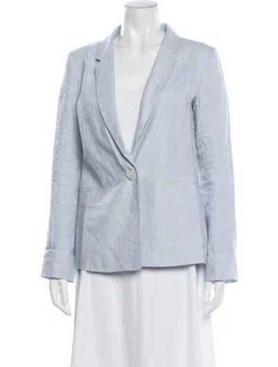 Pre-owned Joie Linen Blazer In Blue
