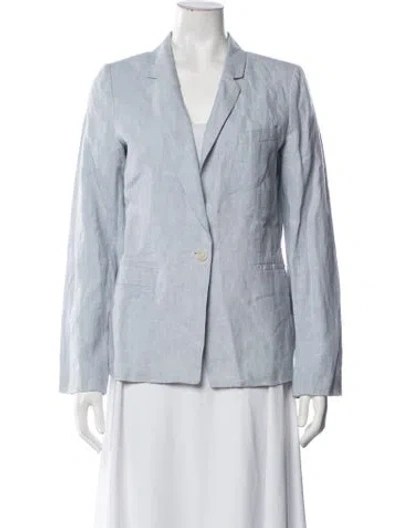 Pre-owned Joie Linen Blazer In Blue
