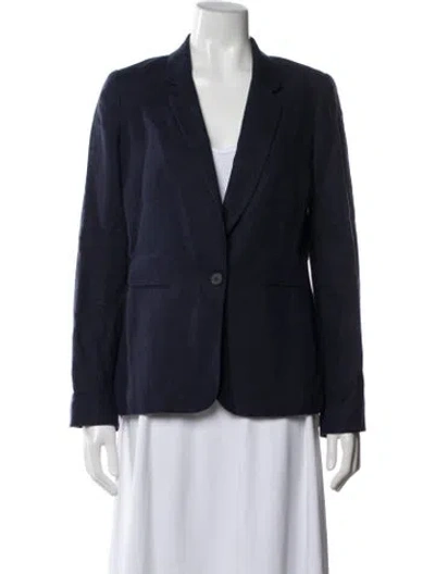 Pre-owned Joie Linen Blazer In Blue