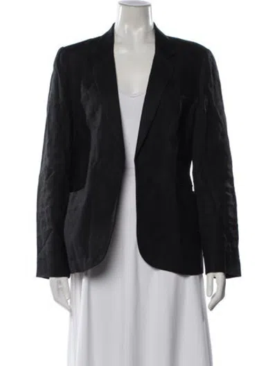 Pre-owned Joie Linen Blazer In Blue