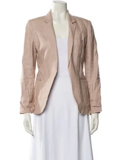 Pre-owned Joie Linen Blazer In Neutral