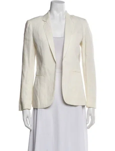 Pre-owned Joie Linen Blazer In Neutral