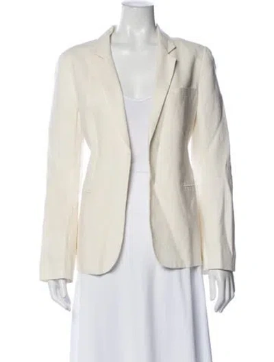 Pre-owned Joie Linen Blazer In Neutral