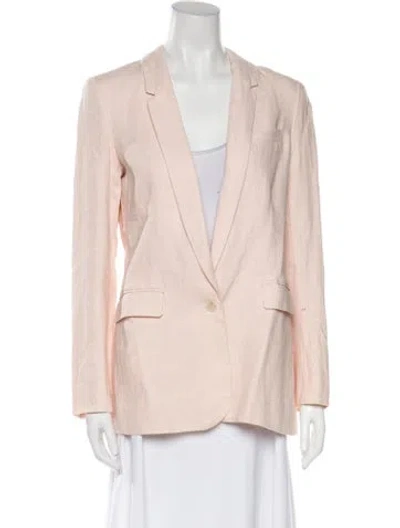 Pre-owned Joie Linen Blazer In Pink