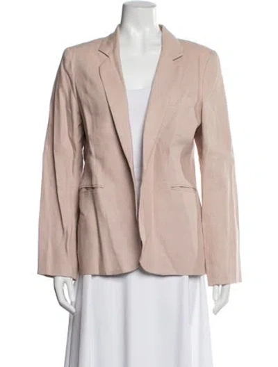 Pre-owned Joie Linen Blazer In Pink