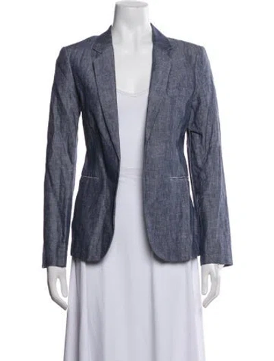 Pre-owned Joie Linen Blazer W/ Tags In Blue