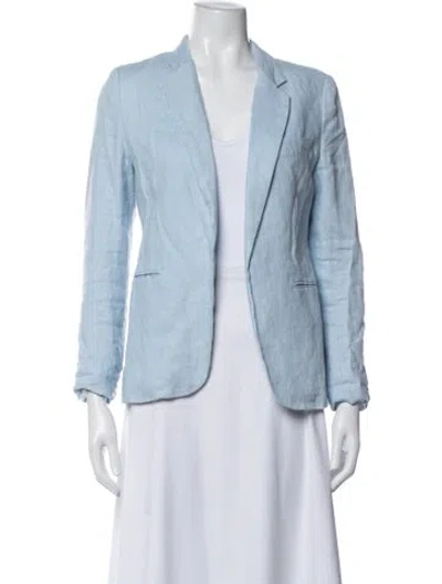 Pre-owned Joie Linen Blazer In White