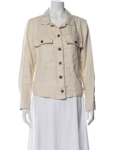 Pre-owned Joie Linen Jacket In Neutral