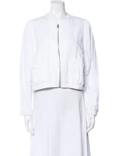 Pre-owned Joie Linen Jacket In White