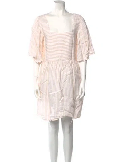 Pre-owned Joie Linen Knee-length Dress In Neutral
