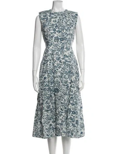 Pre-owned Joie Linen Long Dress In Blue