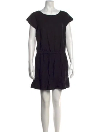 Pre-owned Joie Linen Mini Dress In Black