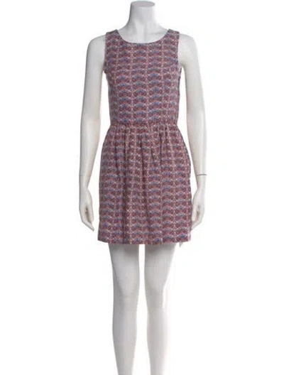 Pre-owned Joie Linen Mini Dress In Blue