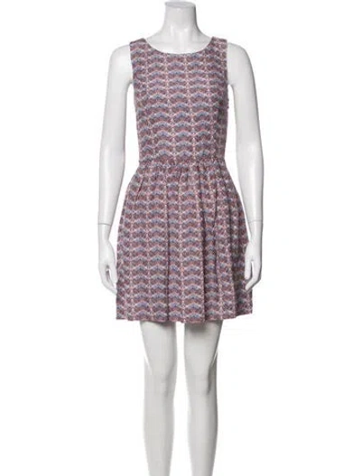 Pre-owned Joie Linen Mini Dress In Blue