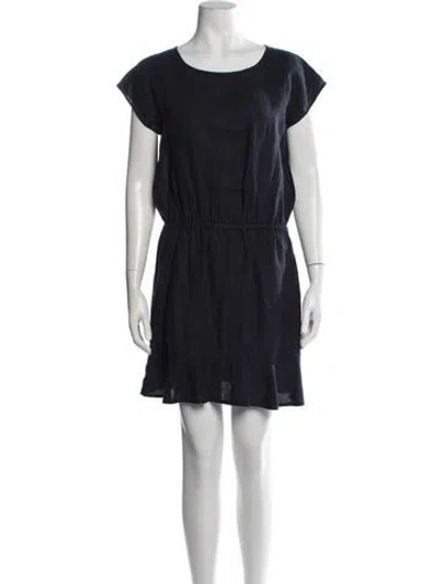 Pre-owned Joie Linen Mini Dress In Blue