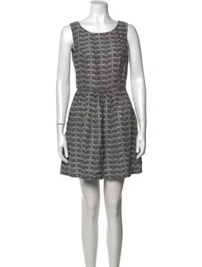 Pre-owned Joie Linen Mini Dress In Grey
