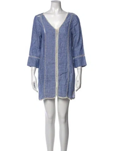 Pre-owned Joie Linen Mini Dress In Multi