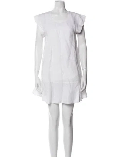 Pre-owned Joie Linen Mini Dress W/ Tags In White