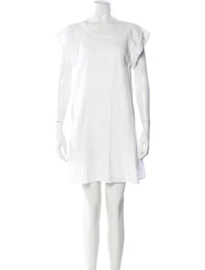 Pre-owned Joie Linen Mini Dress In White