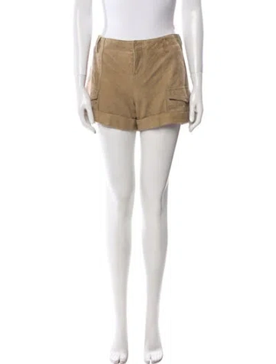 Pre-owned Joie Linen Mini Shorts In Neutral