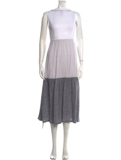 Pre-owned Joie Long Dress In White