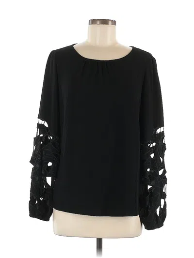 Pre-owned Joie Long Sleeve Blouse In Black