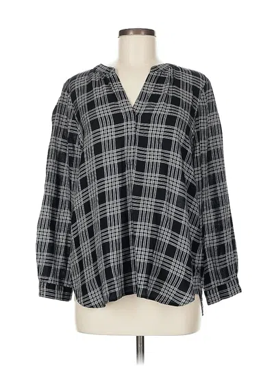 Pre-owned Joie Long Sleeve Blouse In Black