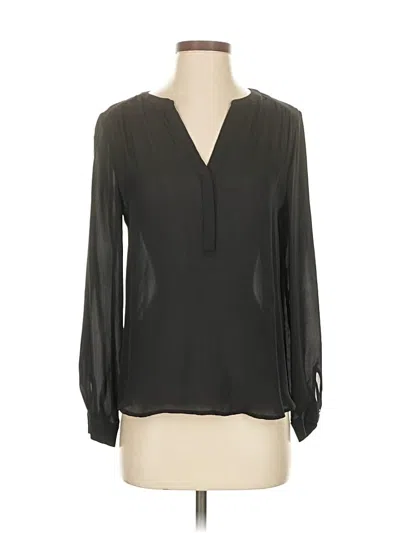 Pre-owned Joie Long Sleeve Blouse In Black
