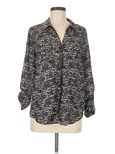 Pre-owned Joie Long Sleeve Blouse In Black