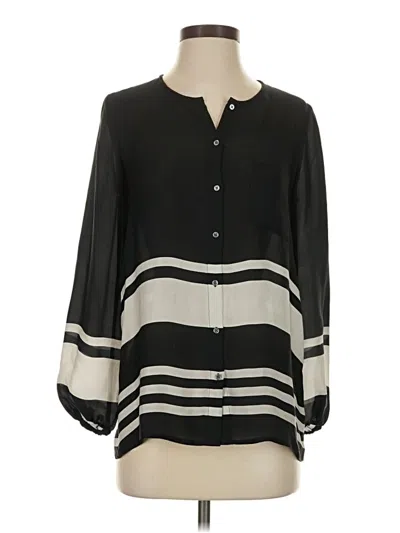 Pre-owned Joie Long Sleeve Blouse In Black