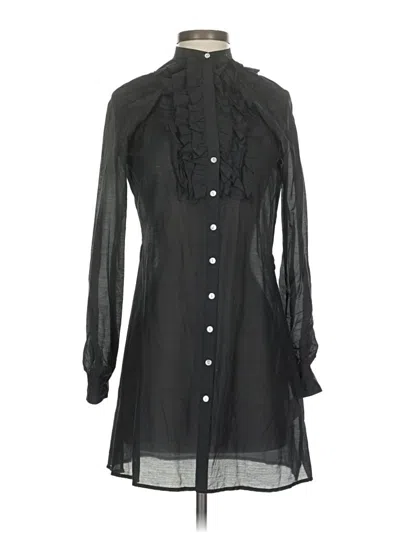 Pre-owned Joie Long Sleeve Blouse In Black
