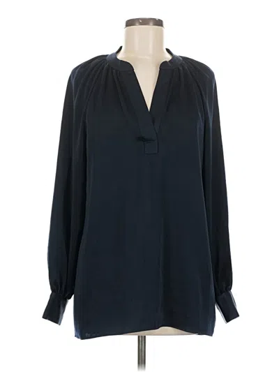 Pre-owned Joie Long Sleeve Blouse In Black