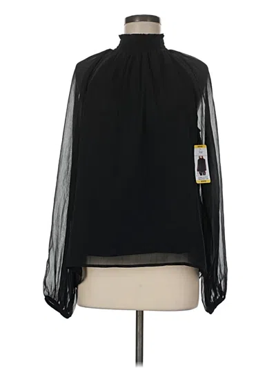 Pre-owned Joie Long Sleeve Blouse In Black