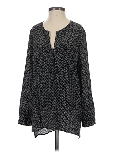 Pre-owned Joie Long Sleeve Blouse In Black