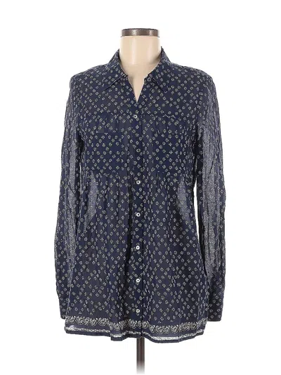 Pre-owned Joie Long Sleeve Blouse In Blue