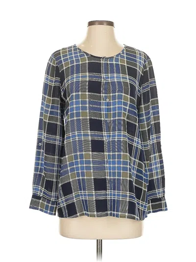 Pre-owned Joie Long Sleeve Blouse In Blue