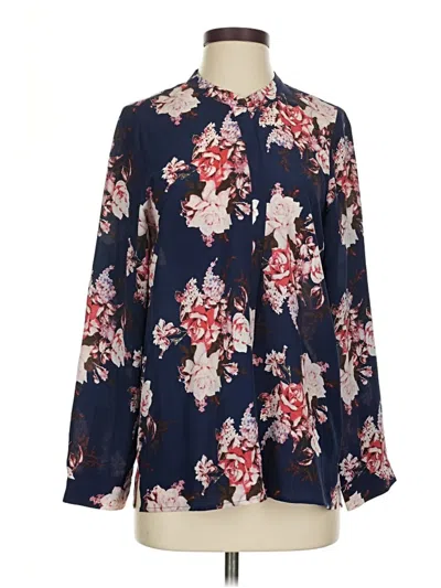 Pre-owned Joie Long Sleeve Blouse In Blue