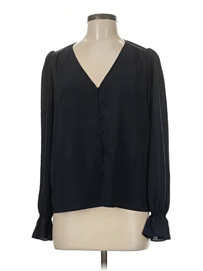Pre-owned Joie Long Sleeve Blouse In Blue
