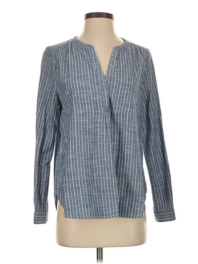 Pre-owned Joie Long Sleeve Blouse In Blue