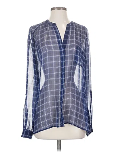 Pre-owned Joie Long Sleeve Blouse In Blue