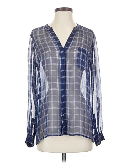 Pre-owned Joie Long Sleeve Blouse In Blue